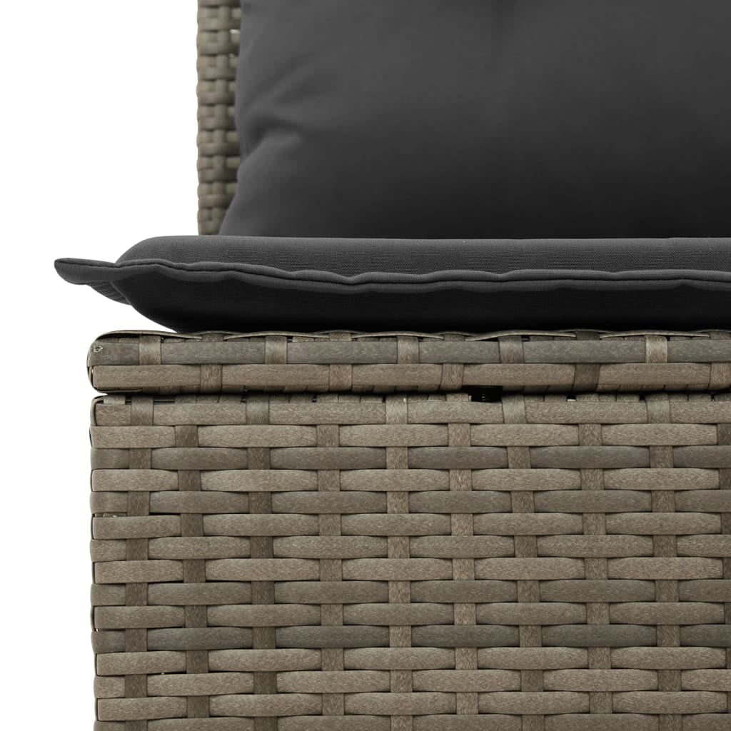 vidaXL Garden Sofa Set Grey, Dark Grey