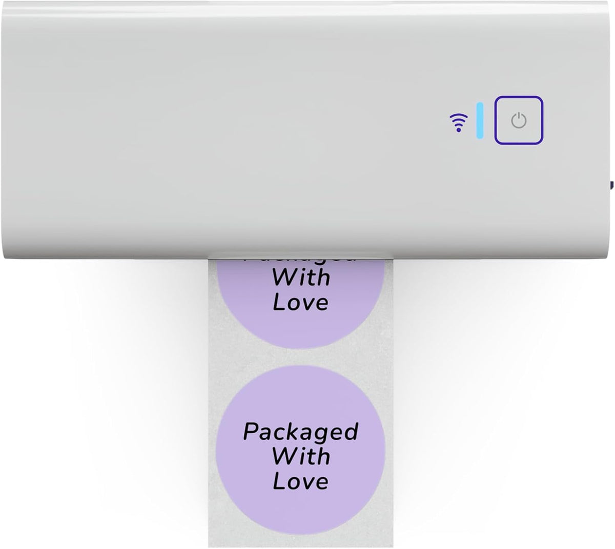 Rollo Circle Thermal Labels 2 Inch - Roll of 1,000 Round Sticker Labels - Multi-Purpose Direct Thermal Printer Stickers 2x2 (Purple)