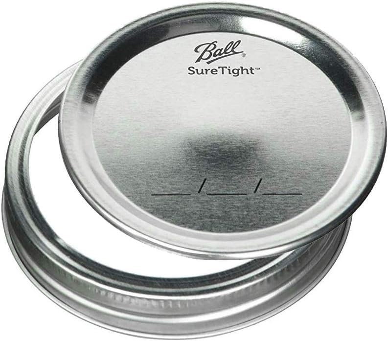 Ball Regular Mouth Glass Mason Jars with Lids and Bands, Used for Canning, Pickling, Juice, Jam, Jelly, Quart Size 32 Ounce (Pack of 3)