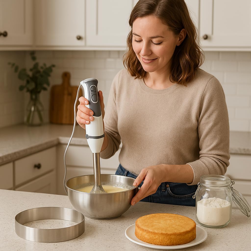 Maystore's Set of 4 Cake Rings 4-6-8-10 Inch – Round Cake Cutter Ring Mold with Premium Stainless Steel – Perfect Cake Ring for Baking, Pastry, and English Muffin – Ideal for Creating Circles.