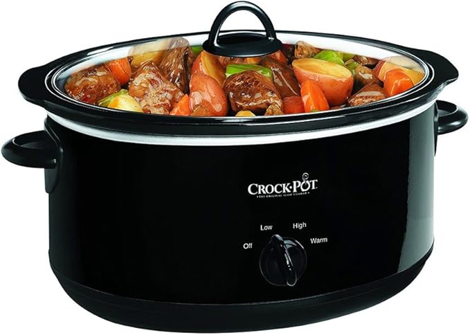 Crockpot Manual 8-Quart Slow Cooker Black