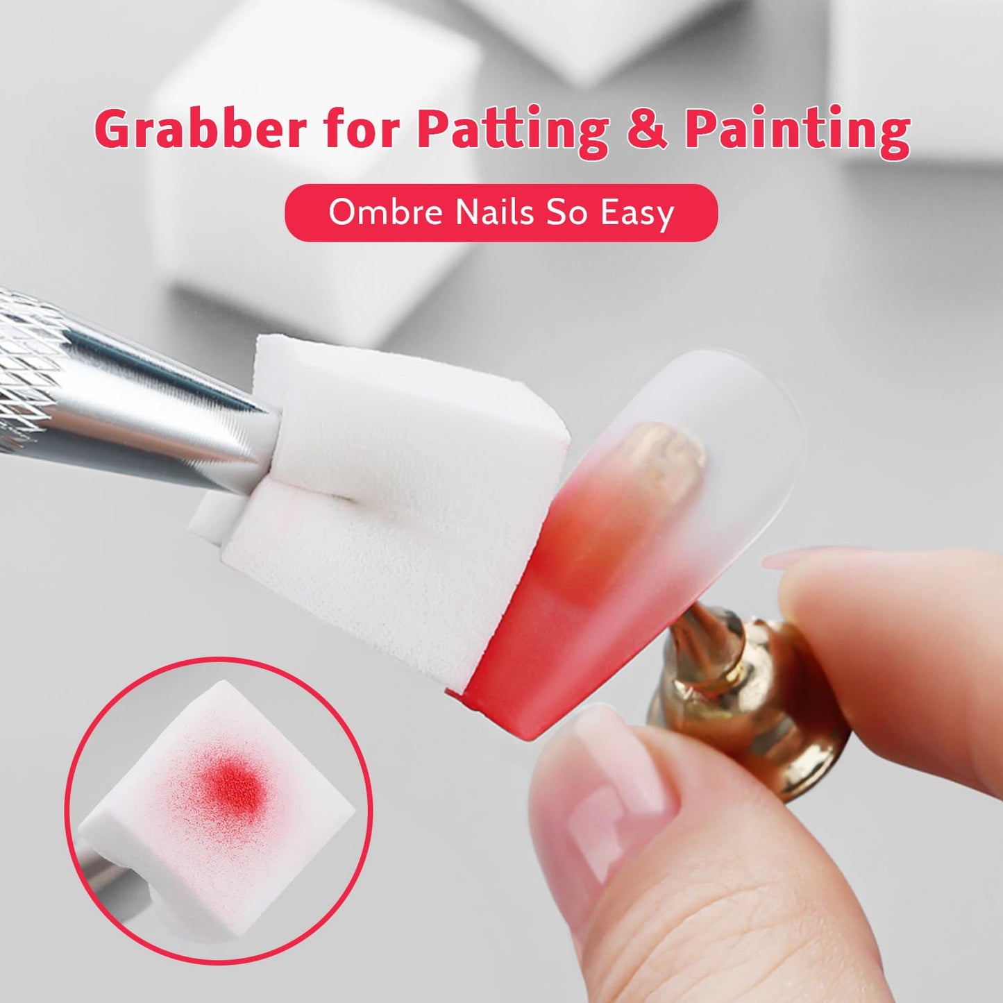 Sponge Pat Paint Nail Gel, Ombre Nails Gradient Gel Nail Blush Blooming Aura Nails Drawing Stripper Floral Painting DIY Nail Art, No Wipe, UV/LED Curing (12 Colors D)