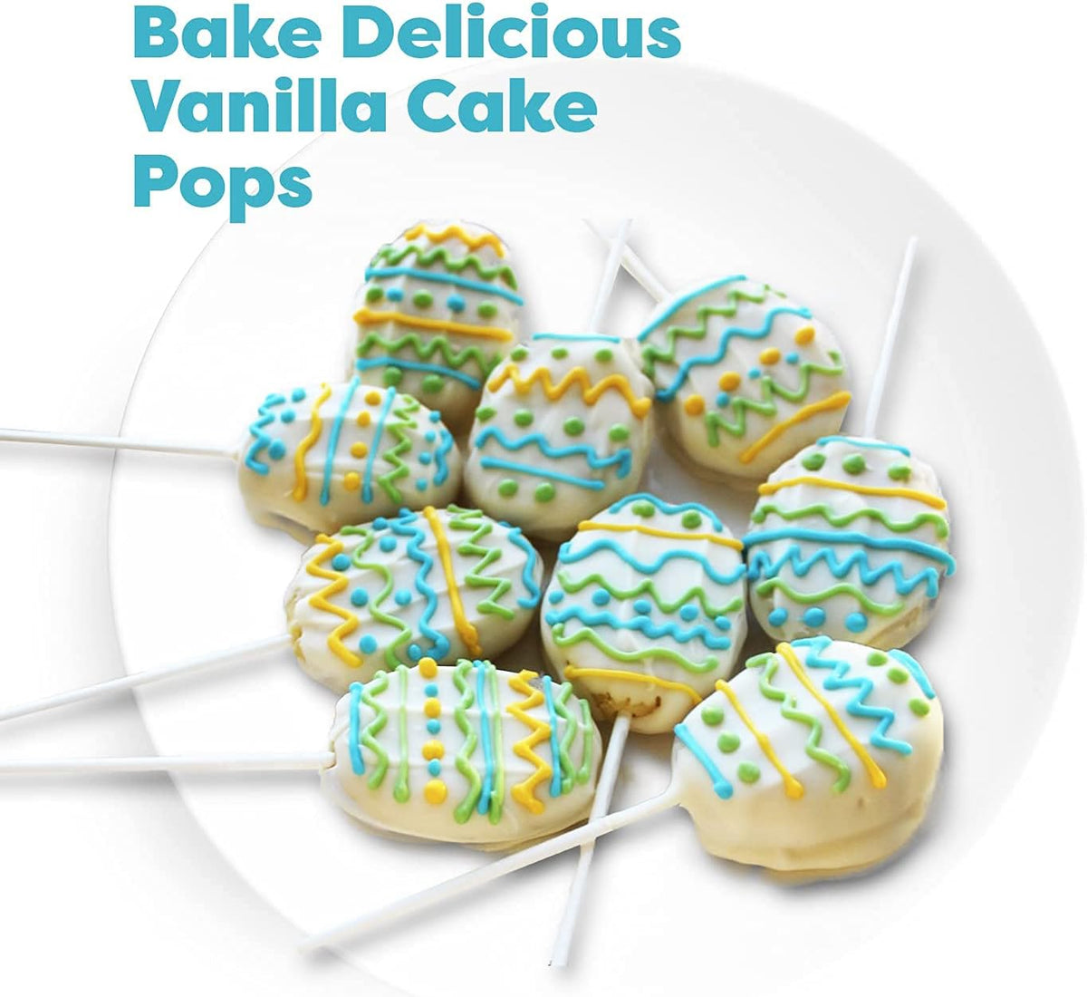 Baketivity Kids Baking DIY Activity Kit - Bake Delicious Vanilla Cake Pops with Pre-Measured Ingredients β Best Gift Idea for Boys and Girls Ages 6-12