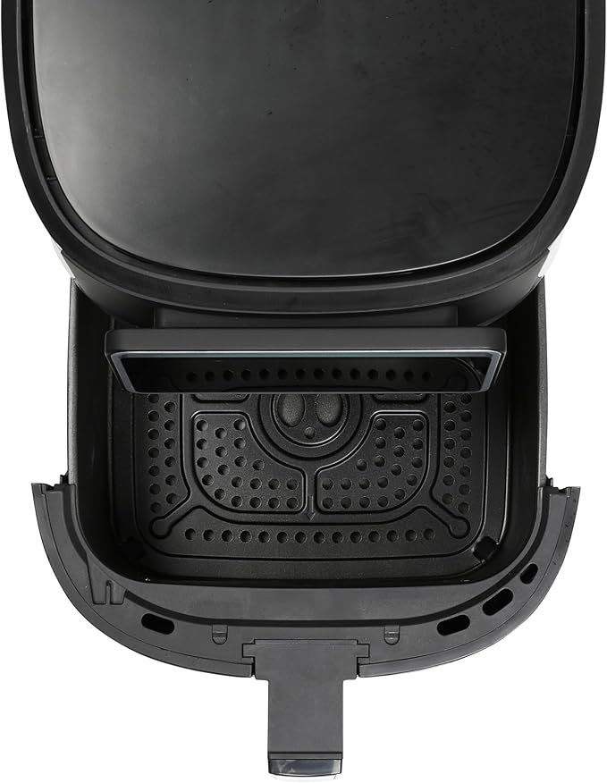 Kalorik Air Fryer VIVID TOUCH Series 7 Quart Capacity with High-Resolution Touchscreen 200 Cooking Presets in 12 Food Categories with View Window, 1500-Watts, Stainless Steel
