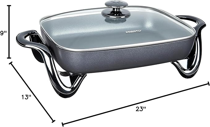 Presto 06852 16-Inch Electric Skillet with Glass Cover