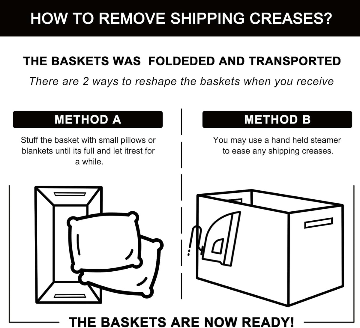 OIAHOMY 3 Pack Storage Basket for Organizing, 13''X9.85''X8.7'' Storage Bins,Woven Basket Basket with Handles, Toy Storage Basket Bin,Stylish Room Decor Basket, Brown & Black
