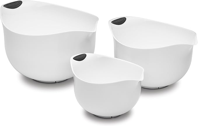 Cuisinart Set of 3 BPA-free Mixing Bowls, White