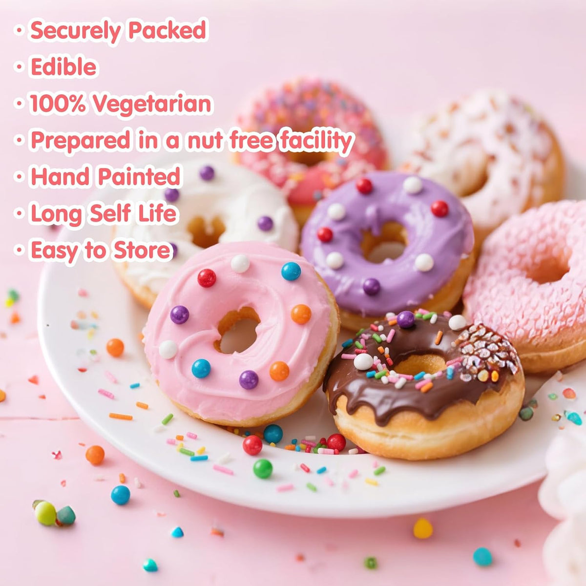 Edible Rainbow Pearl Sprinkles,Colorful Pearl Candy Sprinkles Mixed,Mother's Day Baking Decorating,Pastel Edible Cake Decorations,Perfect for Baking,Ice Cream,Cookies,Cupcake Toppers,Birthday Wedding Party Desserts Supplies,130g/4.58oz