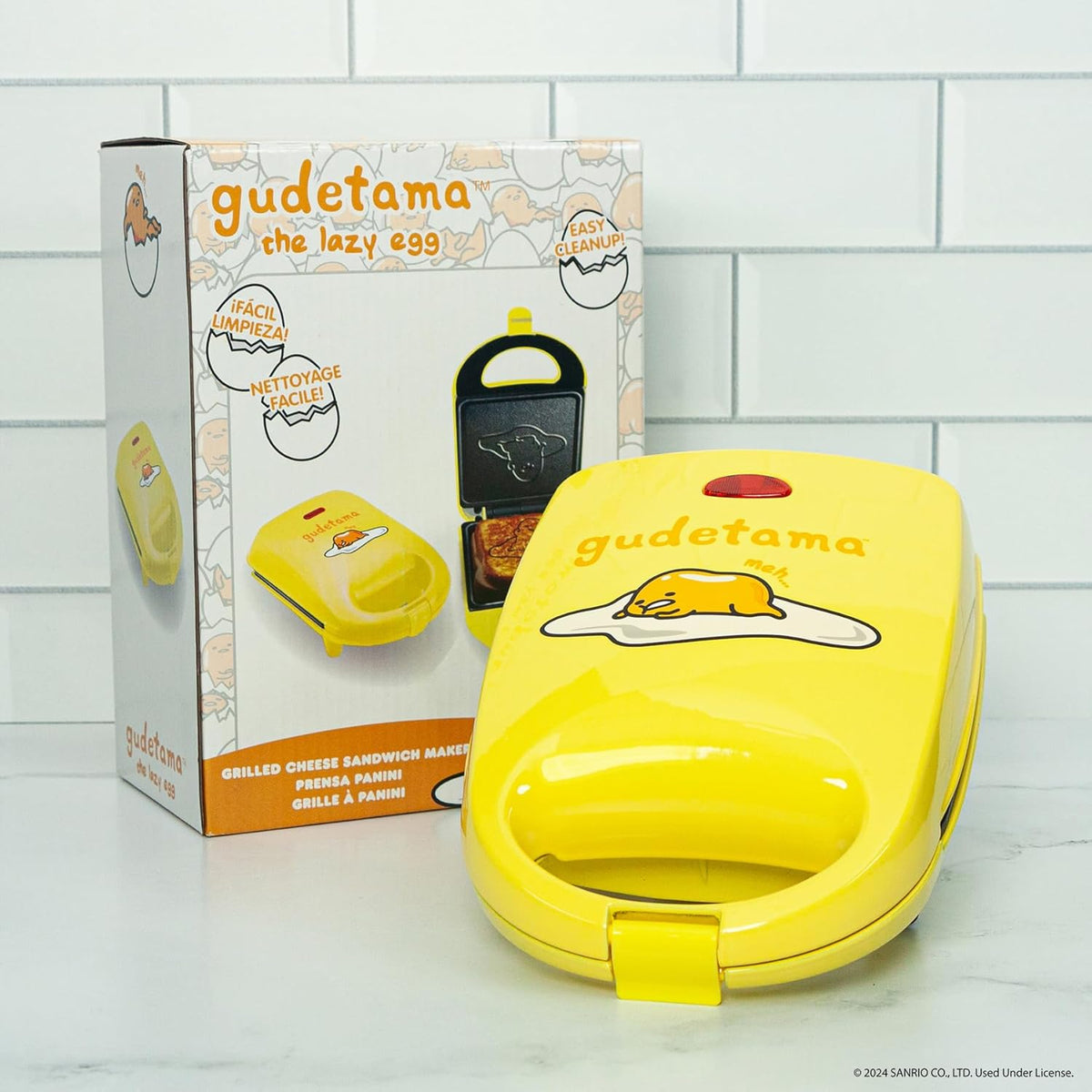 Uncanny Brands Sanrio Gudetama Sandwich Maker - Small Kitchen Appliance