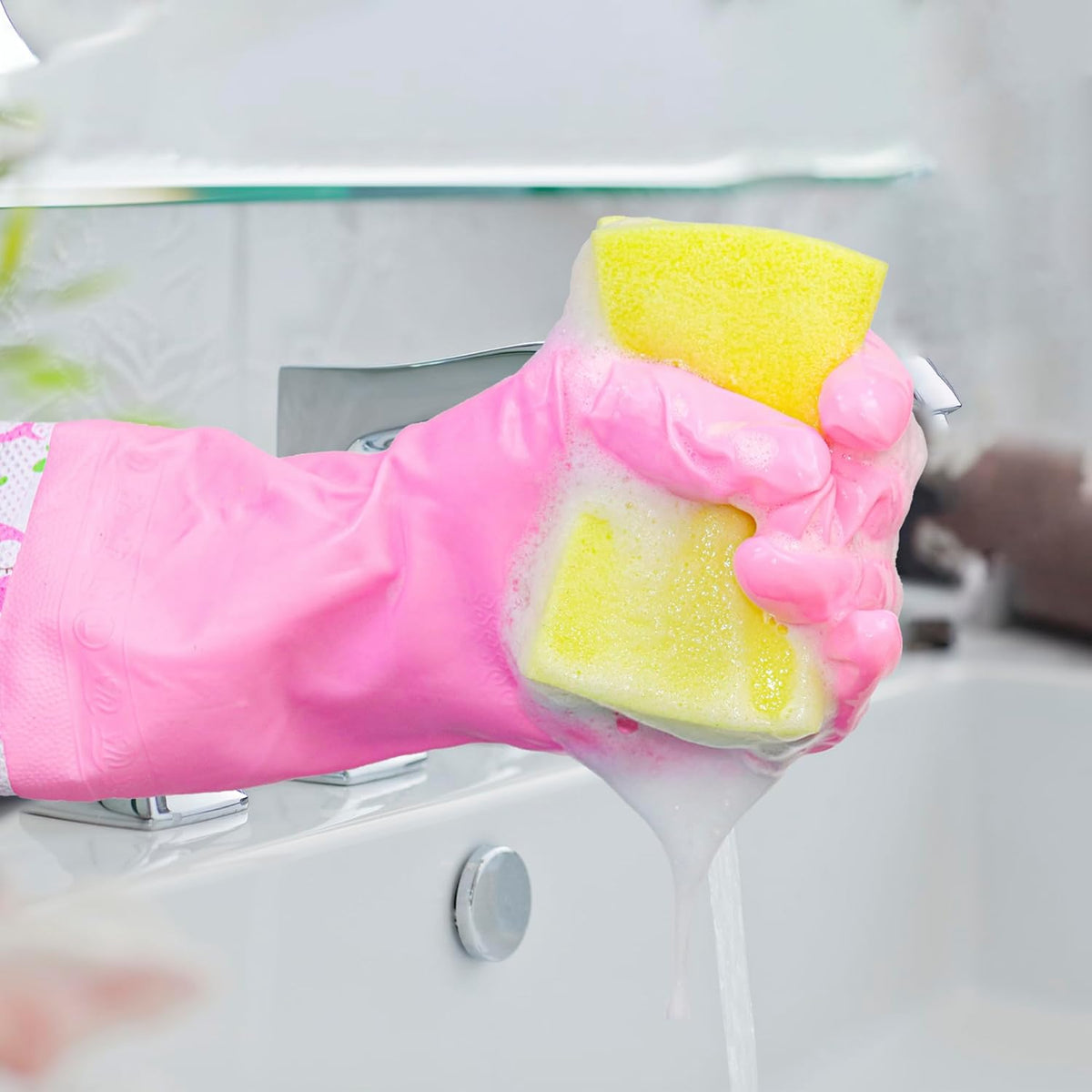 Kitchen Sponges, Heavy Duty Dish Sponges for Cleaning Kitchen, Dishes, Bathroom, 6-Pack Cleaning Sponge