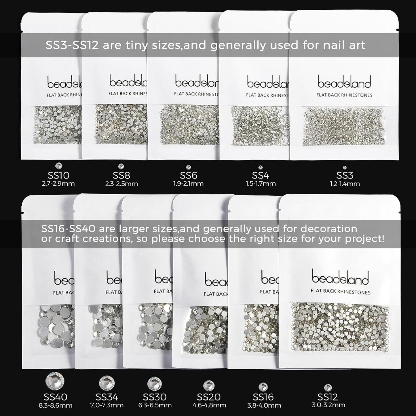 Beadsland s Flat Back Crystal Rhinestones Round Gems,Light Pink AB,3.8-4.0mm, SS16/1440pcs