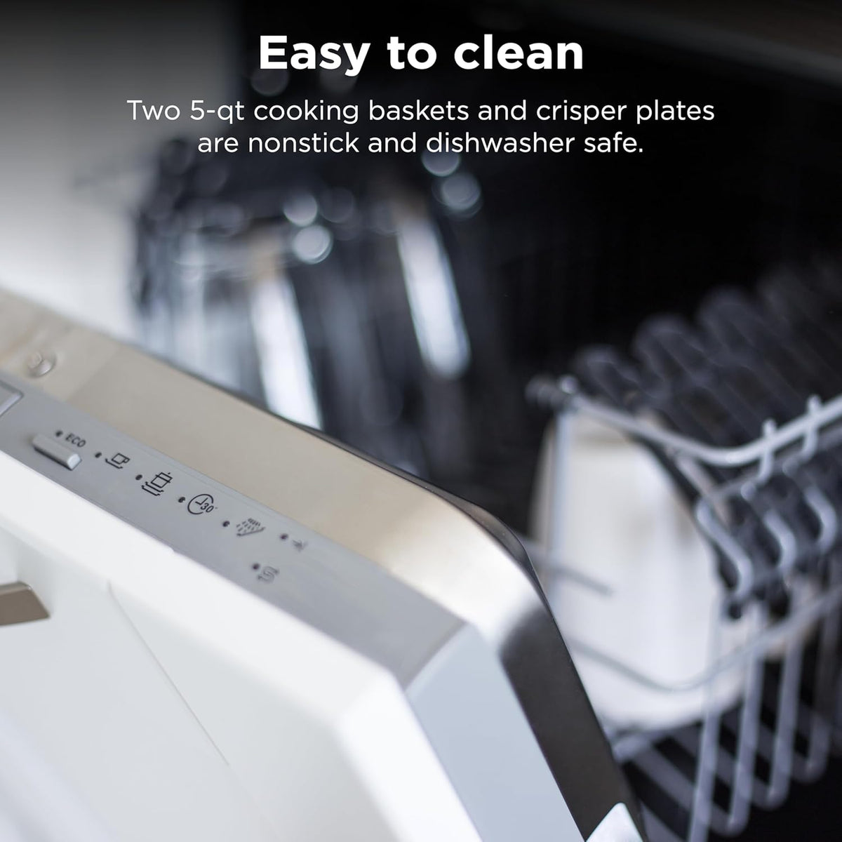 Ninja Foodi 10QT 6-in-1 DualZone Smart XL Air Fryer, 2 Independent 5QT Baskets, Smart Cook Thermometer, Match Cook, Smart Finish, Air Fry, Roast, Bake, Dehydrate, Reheat, Grey, DZ550