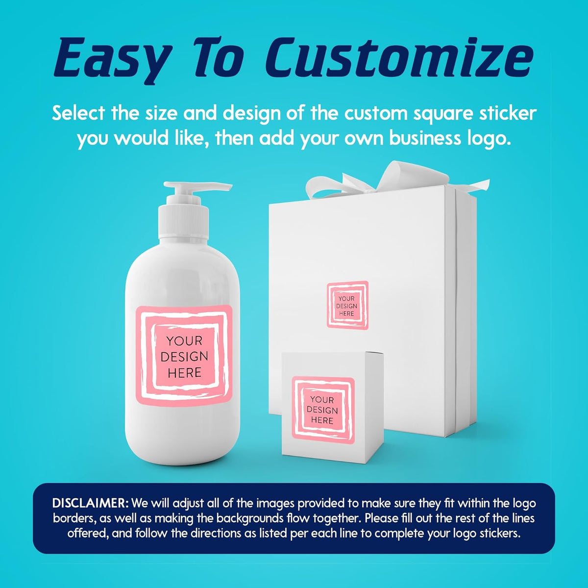 100 Custom Vinyl Stickers - Upload Your own Image, Text, Design, Logo - Personalized Logo Labels for Handmade, Packaging, Bottle, Jars, Candle, Brand Stickers (Mountain, 1.5x1.5 Square)