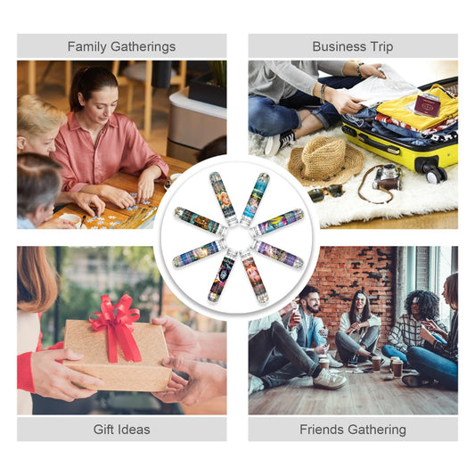 Mini Jigsaw Puzzles for Adults 234 Pieces (8 Packs) Small Jigsaw Puzzle Test Tube Puzzle Challenging Micro Puzzle Difficult Tiny Puzzle Home Decor Entertainment 6x4in (8 Pack - 6)