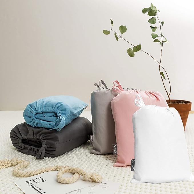 Brand - GANNAFEE Cotton Sleeping Bag Liner with Zipper - 100% Cotton Travel Sheet Sleep Sack Adult - Travel Sleeping Bag for Hotels Camping Hiking