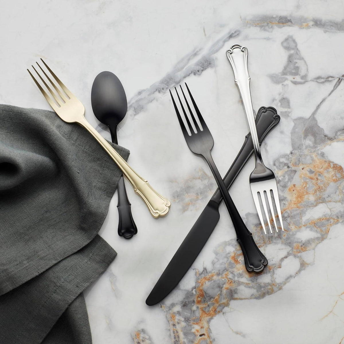 Oneida 896766 James Street Mirror 20 Piece Flatware Set