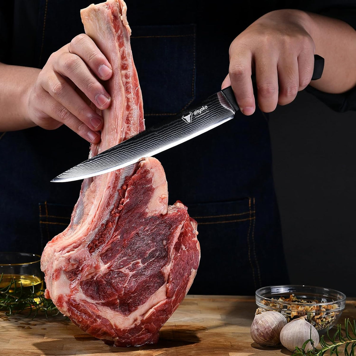 Slicing Knife 9", Long, Thin Blade, Allows for Cleaner Cuts to Preserve Juices and Flavor, Cutluxe Meat Carving Knife β Turkey Carving Knife,All Tang non-slip handle design,Premium Gift Box