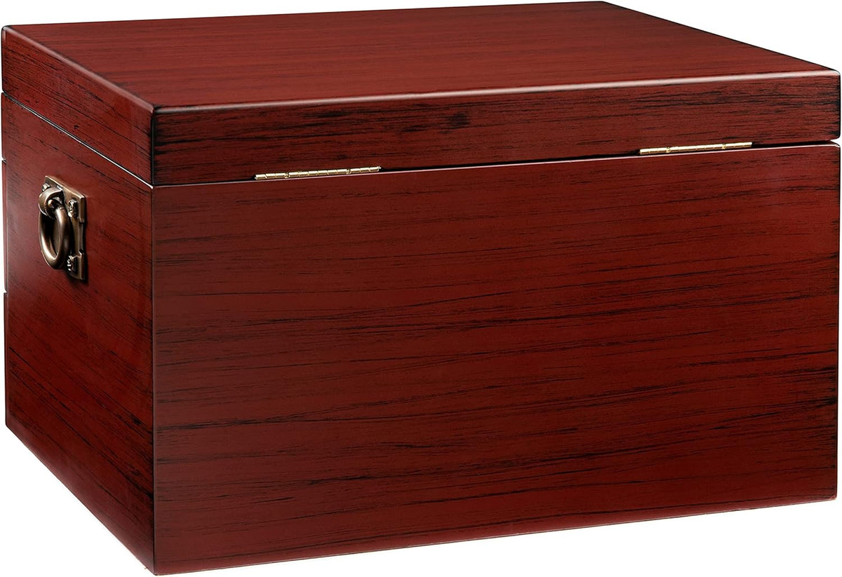 Royalty Art Fine Silverware Storage Box with Pull Out Drawer, 15” x 11”, Large Kitchen Counter Organizer for Flatware and Utensils, Decorative Home Decor Without The Flatware