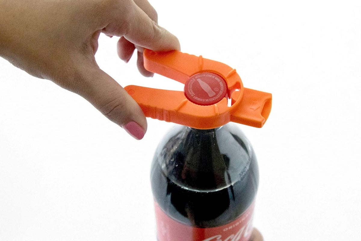 2-pack Multifunctional Bottle and Can Opener, Plastic Water Bottles, Twist-Off, Pull Tab Soup, for Weak Hands, Seniors, Elderly, Rheumatoid Arthritis, Botle Gripper, Ergonomic Lid Seal Remover