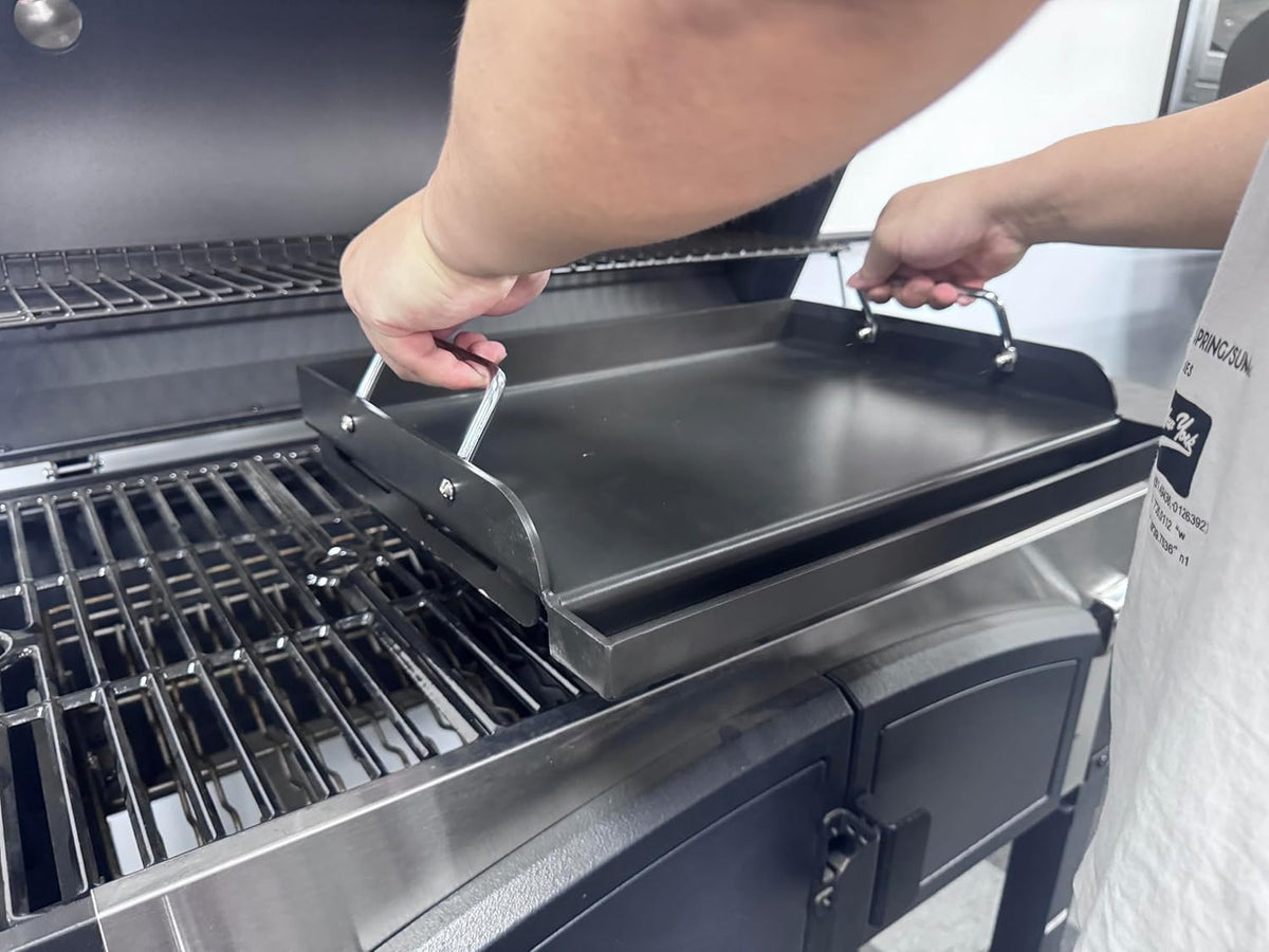 17"x13” Nonstick Coating Griddle for Gas Grill, Universal Griddle Insert for Gas Stove/Gas Grill/Electric/Charcoal Flat Top Plate for Outdoor Cooking and Camping Grilling