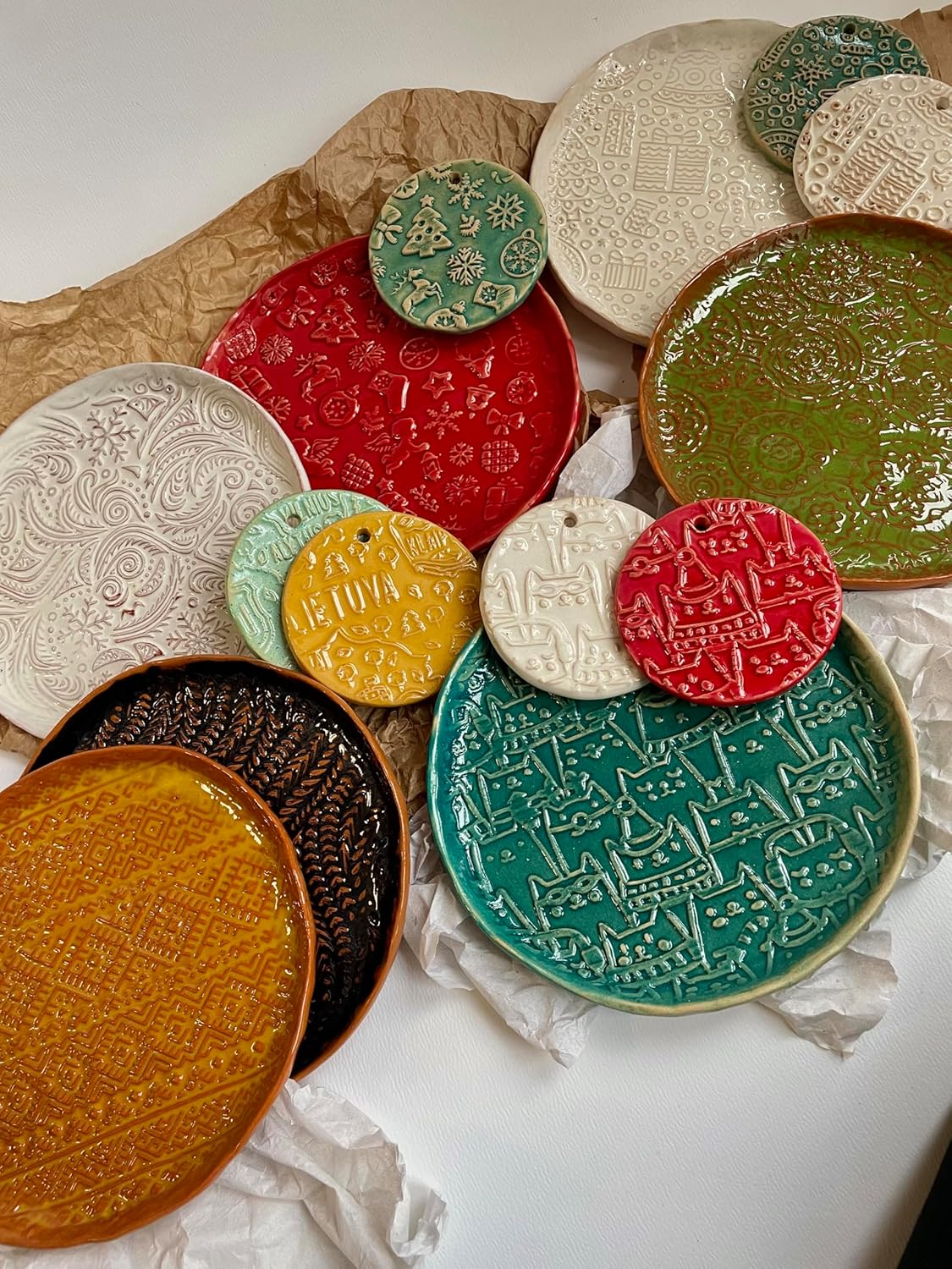 FOX Embossing Rolling Pin – Laser Engraved Dough Roller with a woodland fox and forest pattern. Perfect for cookies, pottery, and a thoughtful gift. By Algis Crafts.