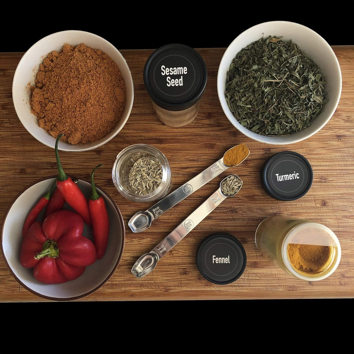 AllSpice Stainless Steel Double Sided Measuring Spoon- 1/2 Teaspoon and 1/4 Teaspoon