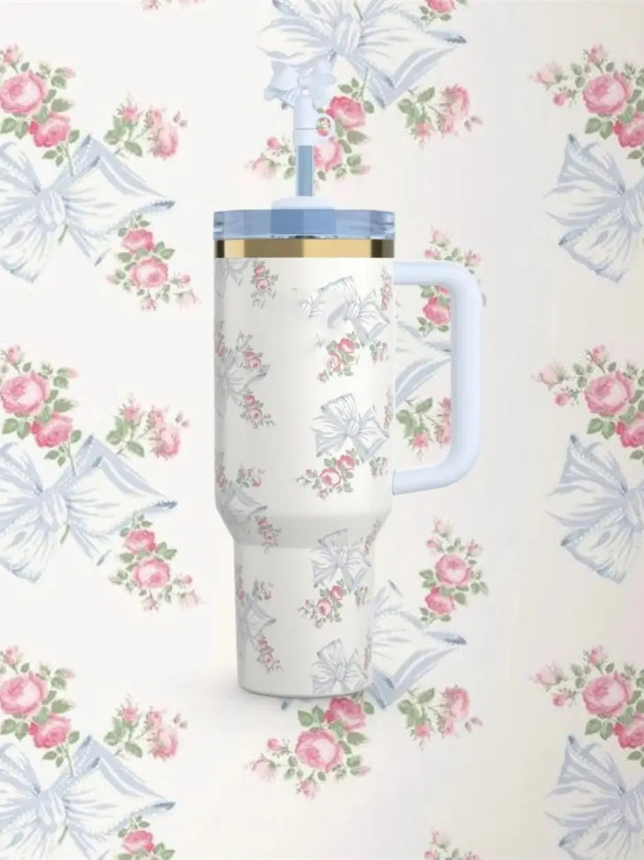 Cherry Pink Stanley Style Tumbler