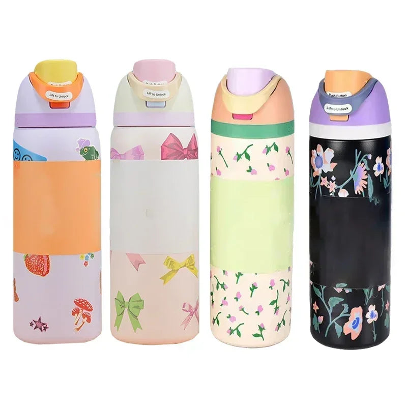 Owala Bow Pink Straw Bottle