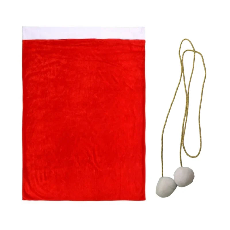 Large Red Velvet Christmas Bag