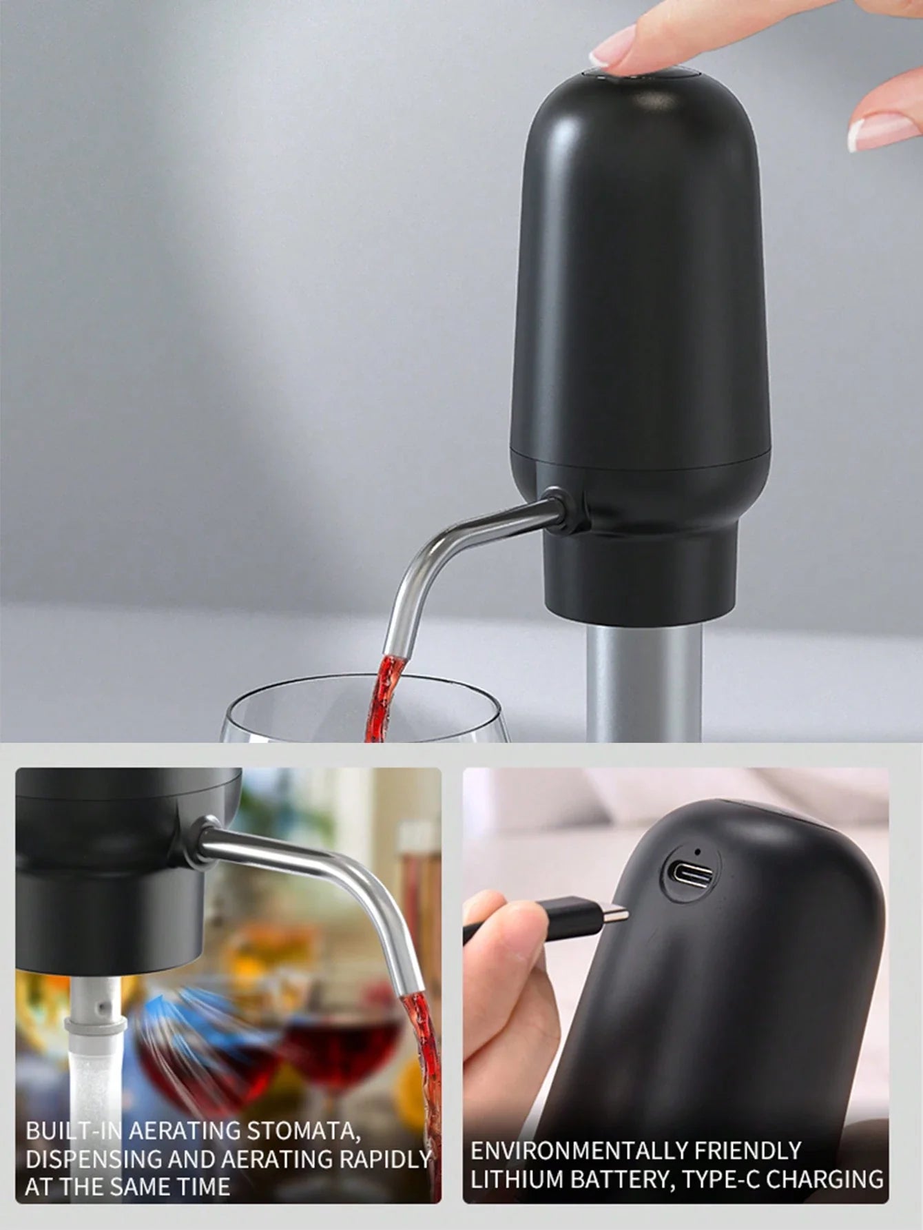 CLITON Electric Wine Opener Set
