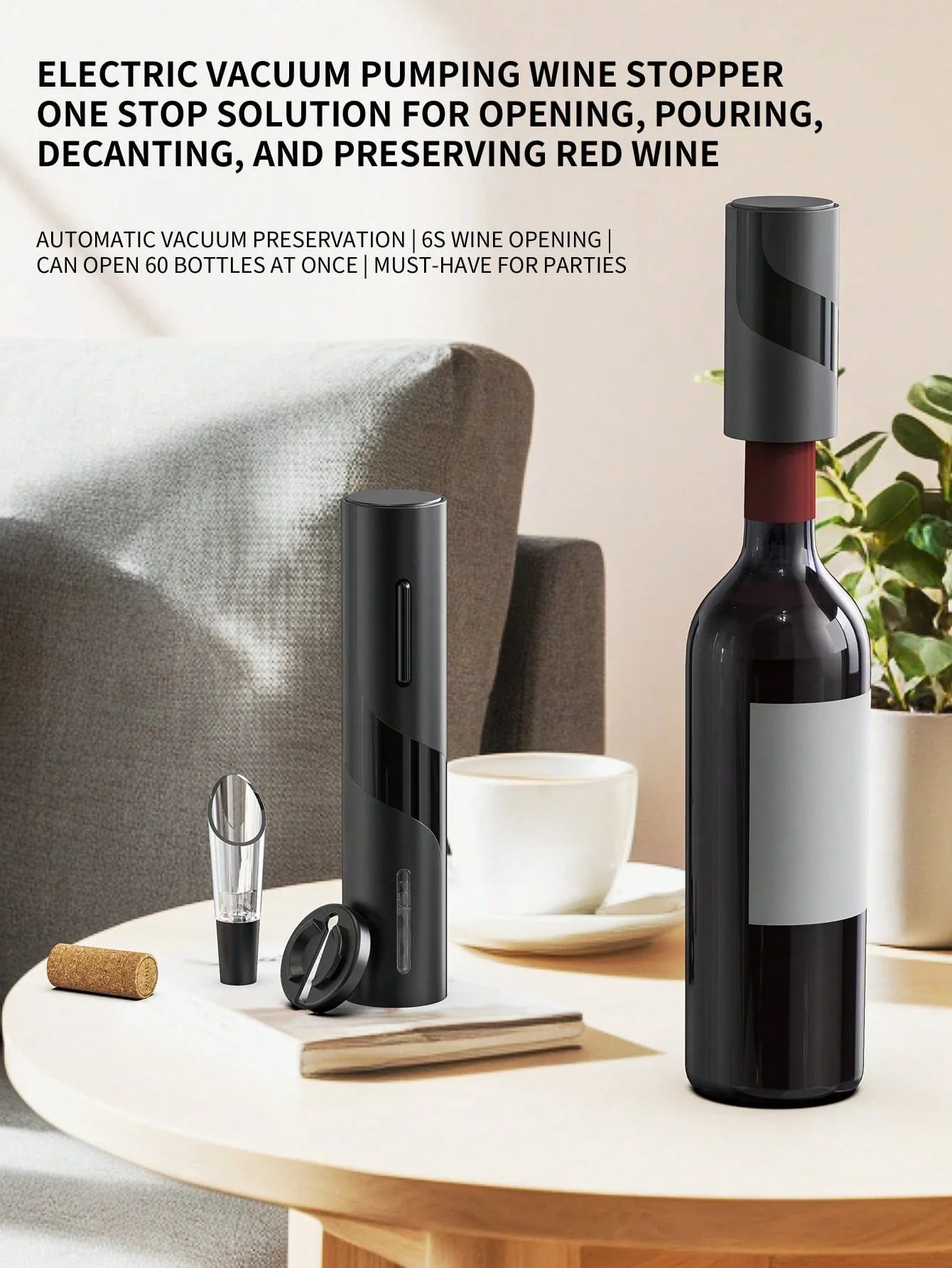 CLITON Electric Wine Opener Set