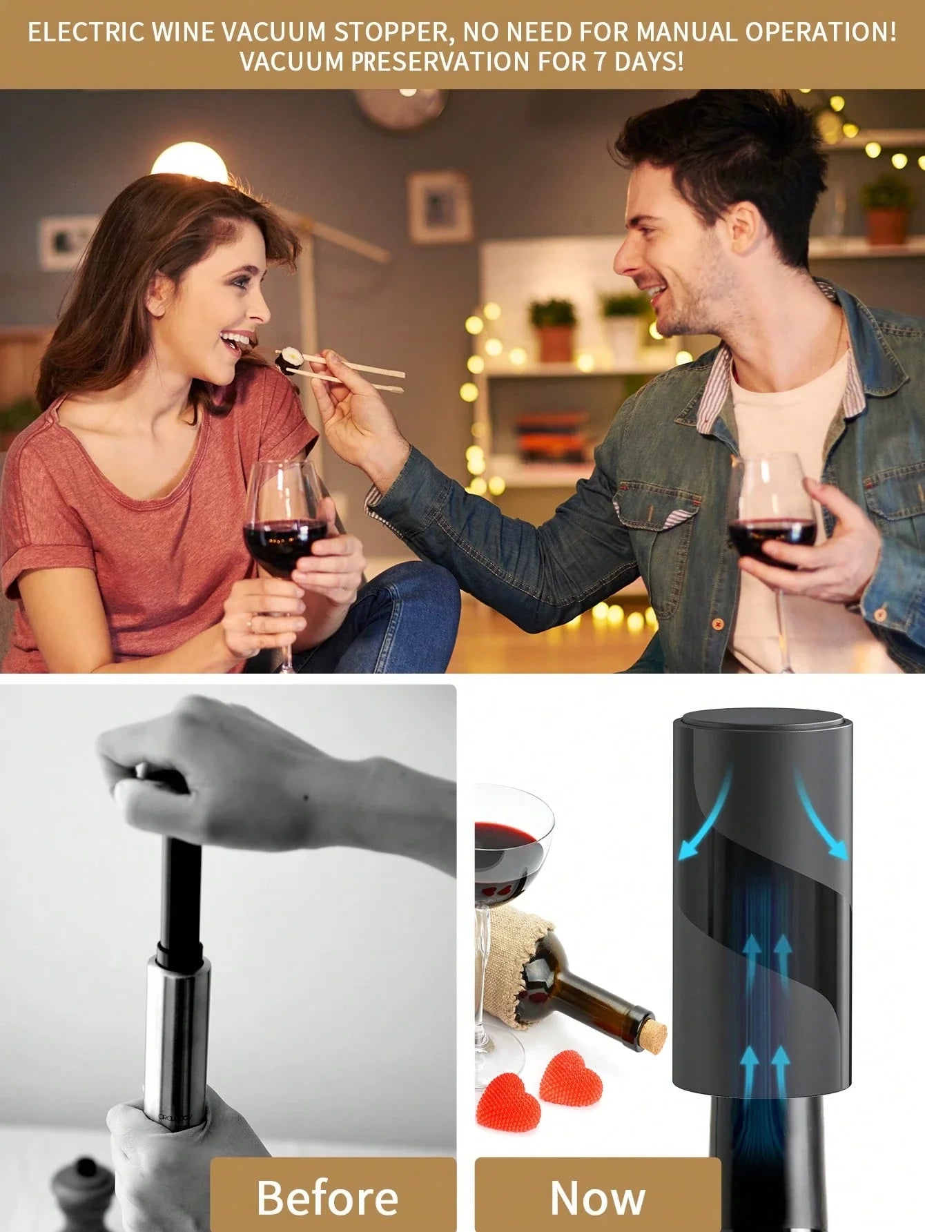 CLITON Electric Wine Opener Set
