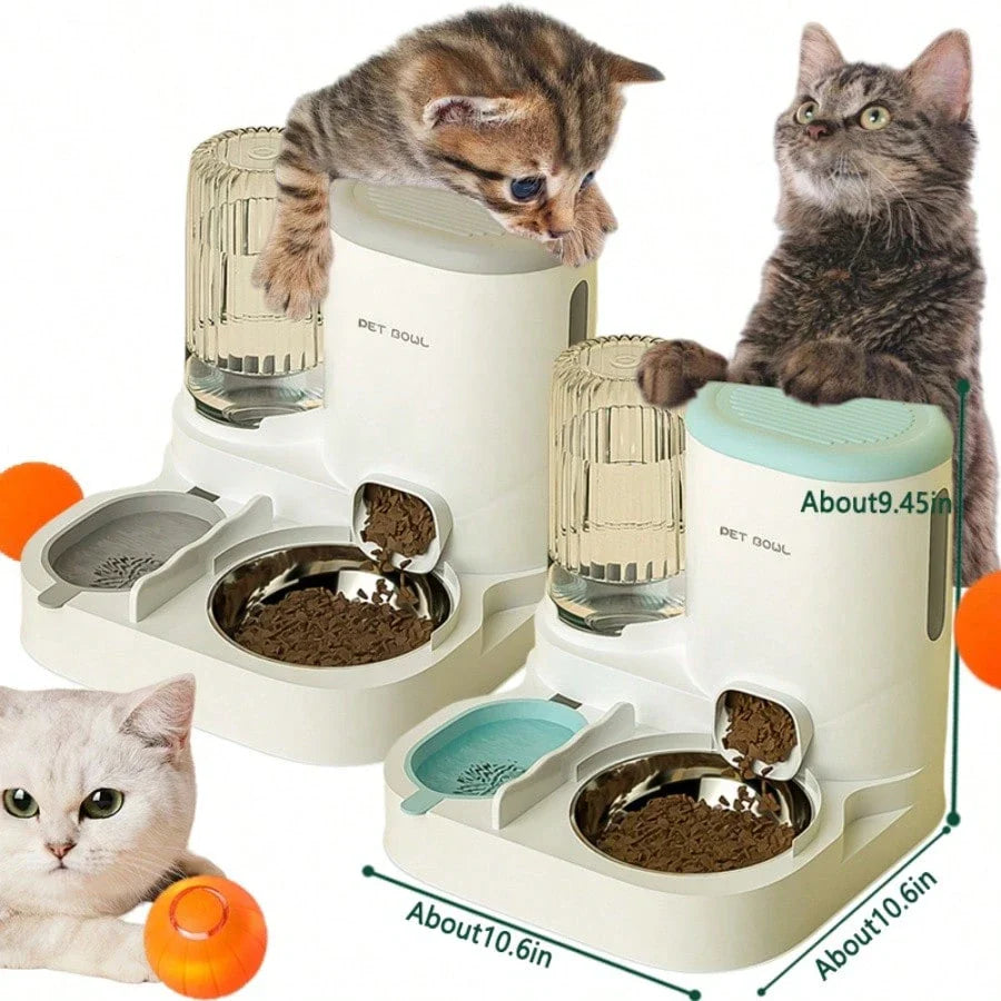 2-in-1 Automatic Cat Feeder