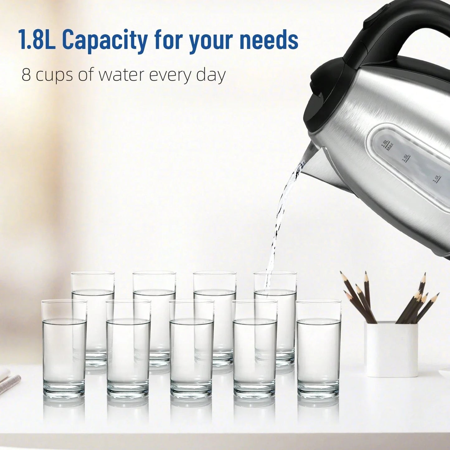 CACHOO Stainless Steel Electric Kettle