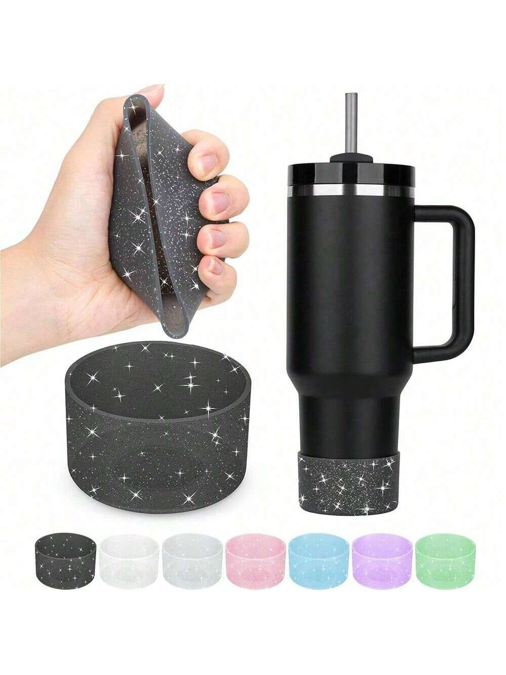 Glitter Silicone Stanley Cup Boot