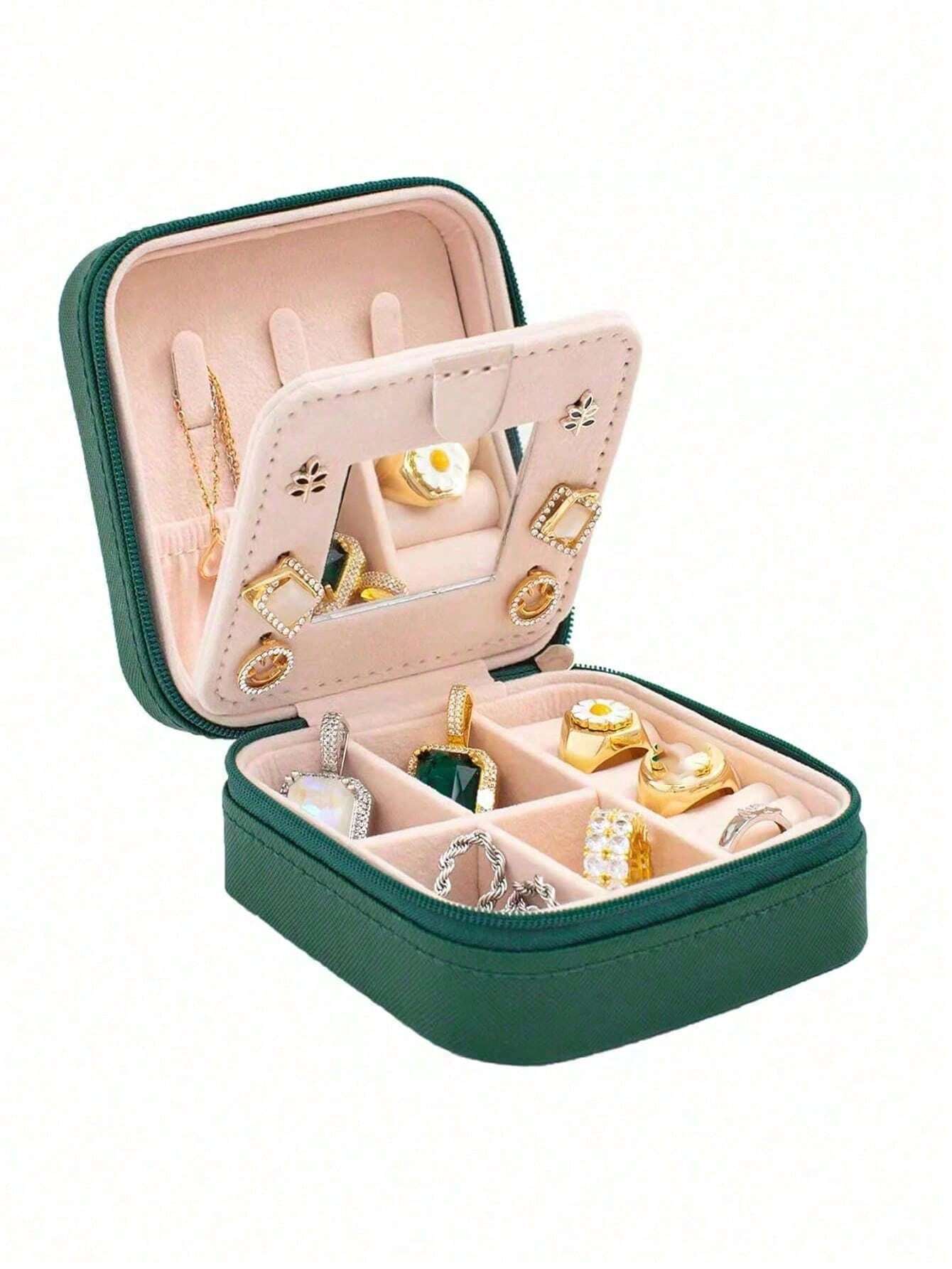 Travel Jewelry Storage Box Pink