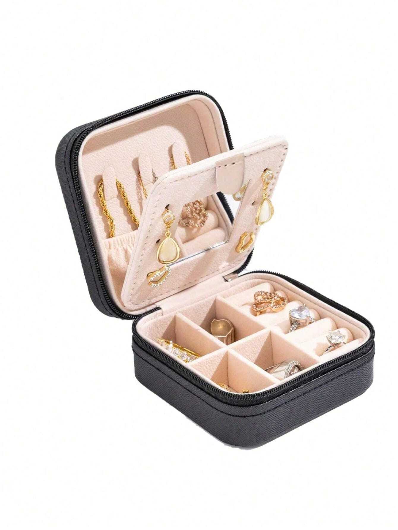 Travel Jewelry Storage Box Pink