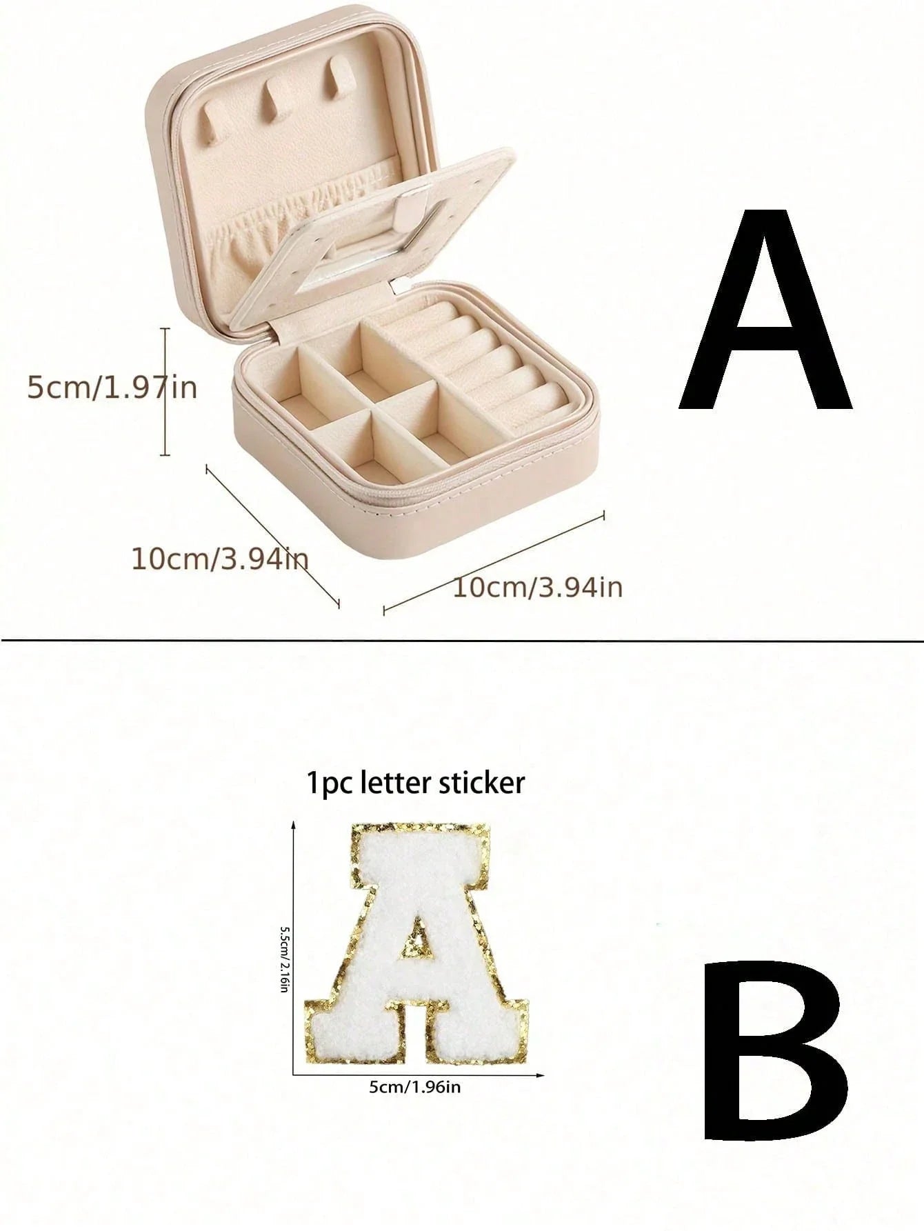 Travel Jewelry Storage Box Pink