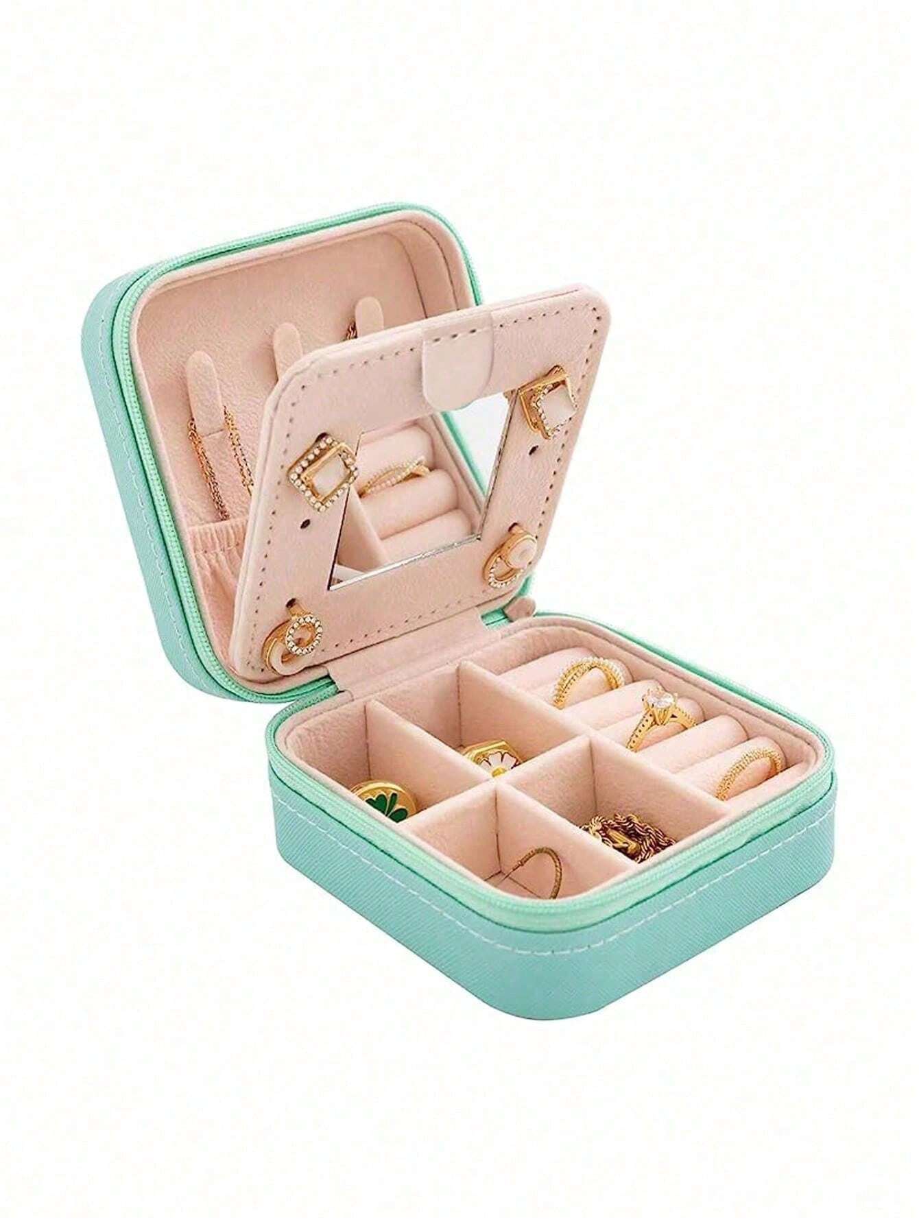 Travel Jewelry Storage Box Pink