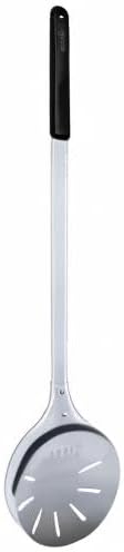 ooni Pizza Turning Peel - 7 Inch Aluminum Perforated Pizza Peel, Lightweight Metal Pizza Turner with Long Handle, Pizza Tools, Pizza Oven Accessories