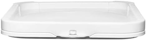 House Naturals 4 Gallon Food Grade Plastic Square clear bucket pail with lid container (Pack of 3) Made in USA- BPA Free