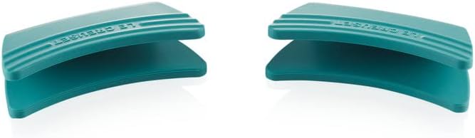 Le Creuset Silicone Set of 2 Handle Grips, 5" x 2 1/2" each, Caribbean