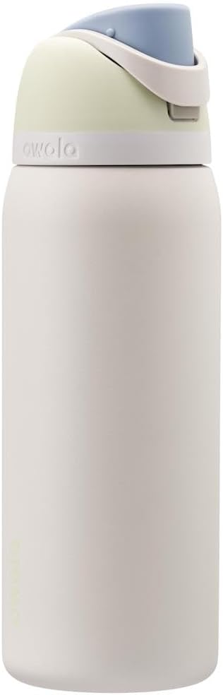 Owala FreeSip Insulated Stainless Steel Water Bottle with Straw for Sports, Travel, and School BPA-Free Sports Water Bottle, 32 oz, Iced Breeze