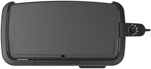 BLACK+DECKER 8-Serving Electric Griddle, GD2051B, Non-Stick Cooking Surface, Warming Tray, Removable Drip Tray, Family Sized