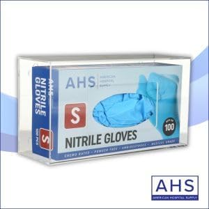 AMERICAN HOSPITAL SUPPLY Wall-Mount Glove Dispenser | Clear Acrylic Glove Box Holder with Individual Compartments | Single-Layer | 9.95 x 5.25 x 3.3 in | Gloves Sold Separately
