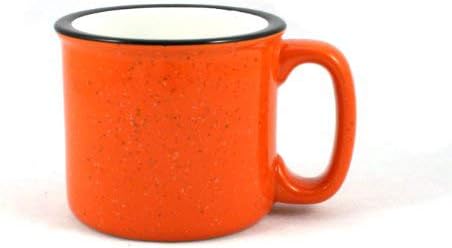 Ceramic Campfire Mug, 15oz - Set of 4 (Orange)