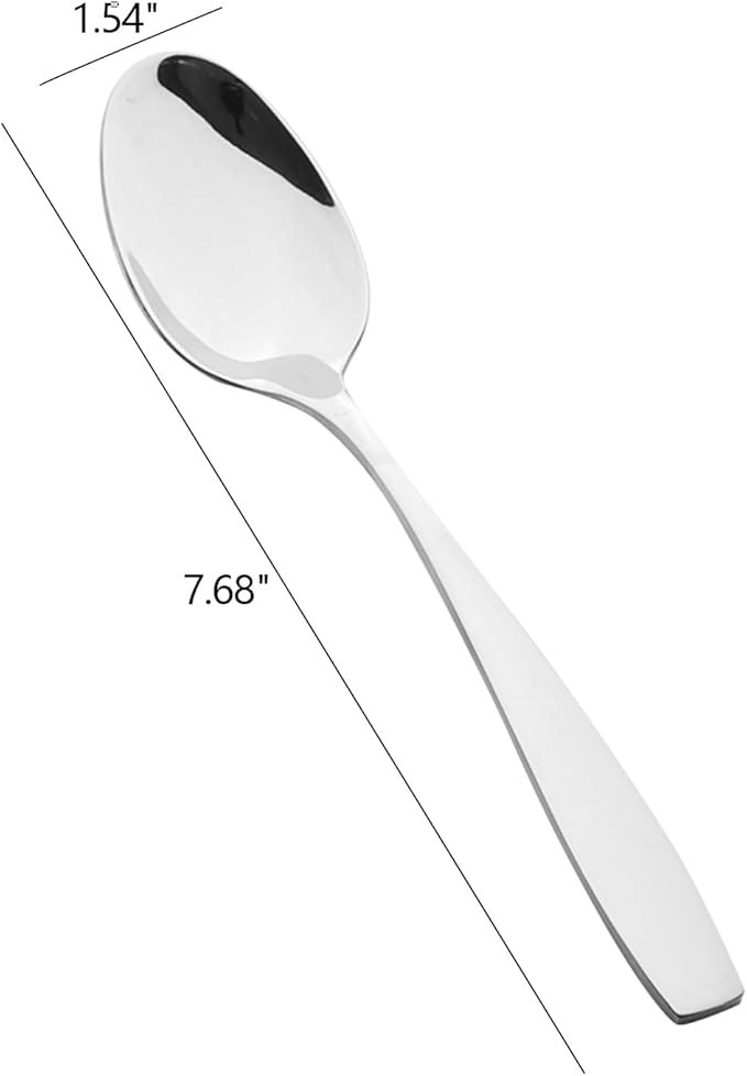 Ggbin 12-Piece Stainless Steel Dinner Spoons, Tablespoon Set