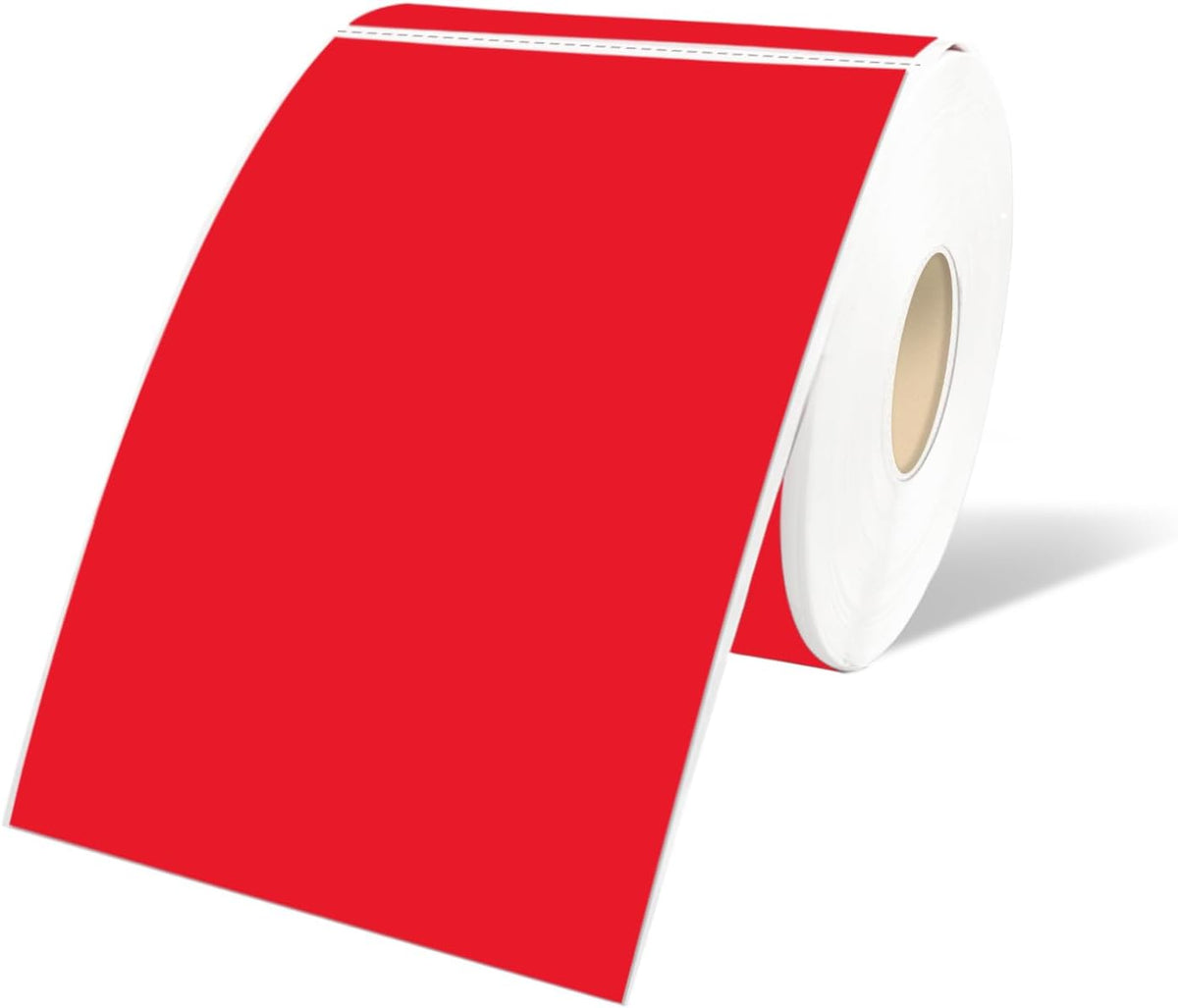 STARLIBOO 3"X5" Rectangle Colored Labels, Removable Moving Labels for Boxes, Permanent Warehouse Moving Stickers Square Label (250Labels, Red)