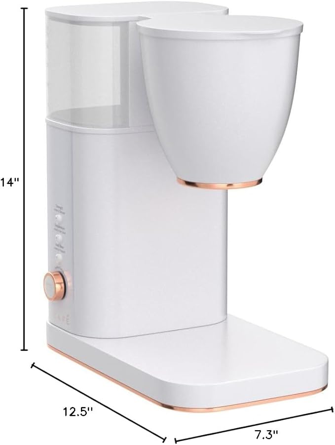 Café Specialty Drip Coffee Maker | 10-Cup Glass Carafe | WiFi Enabled Voice-to-Brew Technology | Smart Home Kitchen Essentials | SCA Certified, Barista-Quality Brew | Matte White