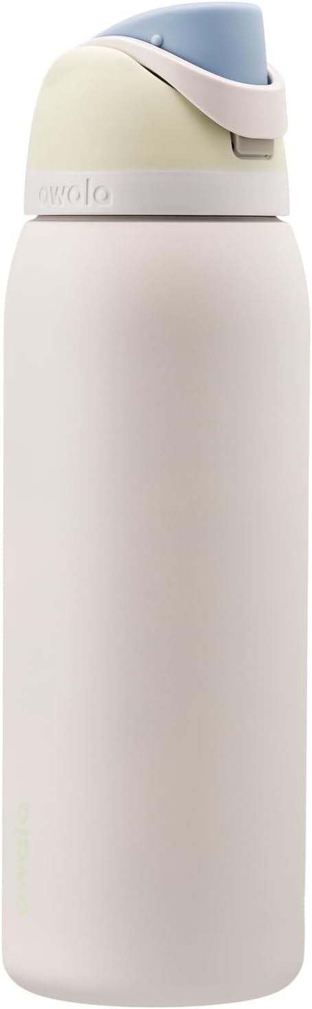 Owala FreeSip Insulated Stainless Steel Water Bottle with Straw for Sports, Travel, and School BPA-Free Sports Water Bottle, 40 oz, Iced Breeze
